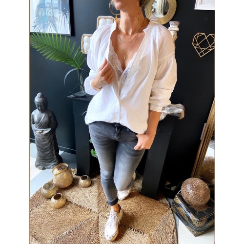 Chemise blanche lin