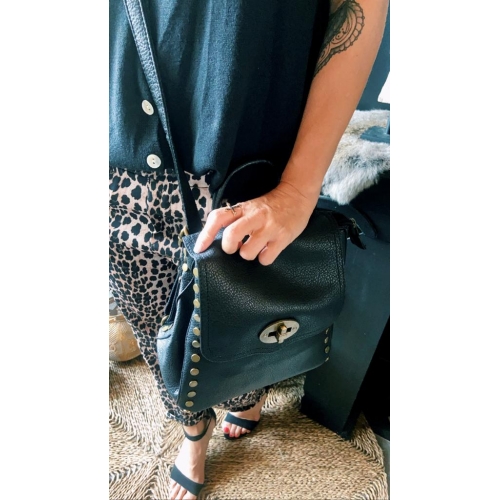 Besace cloutées deux en un