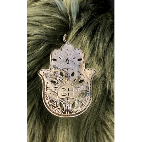 Pampille argentée Main de...